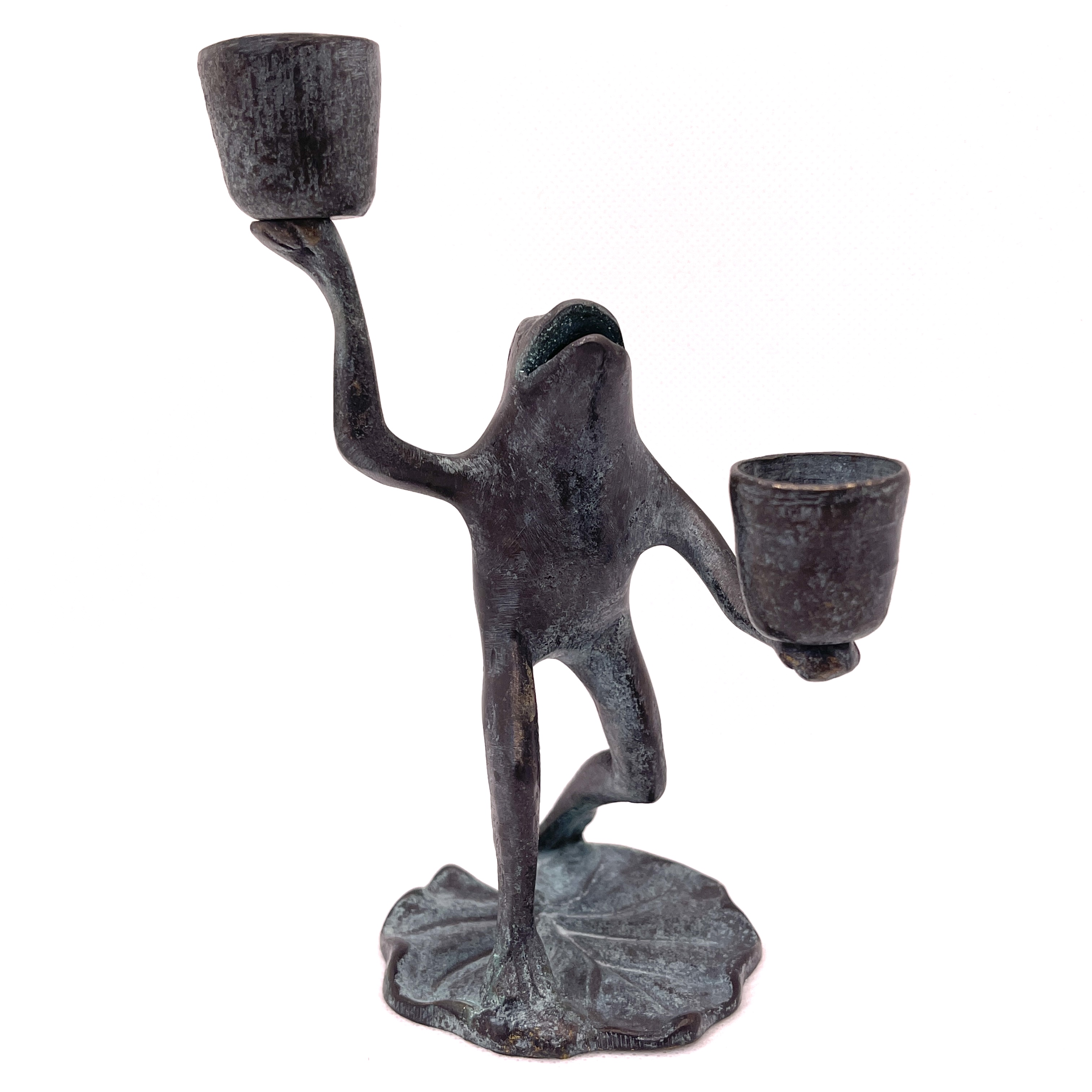 Vintage Frog Candle Holder